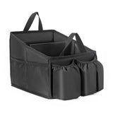 SEAMETAL Large Capacity Collapsible Car Seat Organizer with Multiple Compartments Auto Trunk Cargo Storage Box Interior Supplies