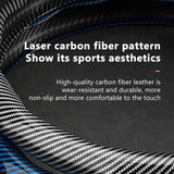 SEAMETAL Round Car Steering Wheel General Car Decoration Accessories Non-slip Gloss Gloss Carbon Fiber Texture Suitable For BMW Audi