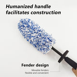 SEAMETAL Car Wheel Hub Brushes Ultrafine Fiber Dust Removal Duster Cleaning Tools Car Washing Supplies Cleaning Brush Tire Brushes