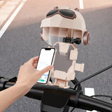 SEAMETAL Small Helmet Cover Motorcycle Mobile Phone Holder Electric Bicycle Waterproof Sunshade Navigation Mobile Phone Holder