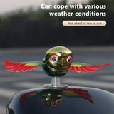 SEAMETAL Car Simulation Bird Windy Companion Flying Plugless Motorcycle Decoration Ornament Dynamic Sculpture Ornament/Windmill Decorative