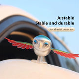 SEAMETAL Car Simulation Bird Windy Companion Flying Plugless Motorcycle Decoration Ornament Dynamic Sculpture Ornament/Windmill Decorative