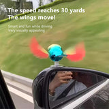 SEAMETAL Car Simulation Bird Windy Companion Flying Plugless Motorcycle Decoration Ornament Dynamic Sculpture Ornament/Windmill Decorative