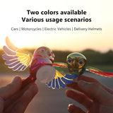 SEAMETAL Car Simulation Bird Windy Companion Flying Plugless Motorcycle Decoration Ornament Dynamic Sculpture Ornament/Windmill Decorative