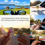 SEAMETAL Car Simulation Bird Windy Companion Flying Plugless Motorcycle Decoration Ornament Dynamic Sculpture Ornament/Windmill Decorative