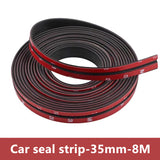 SEAMETAL Car Windshield Roof Seal Strip Rubber Auto Front Rear Window Edge Sealing Strips Waterproof Dustproof Protector Strips