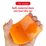 SEAMETAL 3Pcs Car Body Filler Spreaders 4/5/6 Inch Reusable Soft Scraper for Applying Fillers Putties Caulks Film and Paint