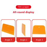 SEAMETAL 3Pcs Car Body Filler Spreaders 4/5/6 Inch Reusable Soft Scraper for Applying Fillers Putties Caulks Film and Paint