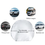 SEAMETAL Spare Tire Cover Waterproof Automotive Wheel Protector Sun Protection Car Wheel Cover For Sun Rain Snow Tyre Protection