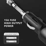 SEAMETAL 180W Car Cigarette Lighter Splitter 1 Male To 2/3 Female Sockets 12V/24V Fast Charger Power Adapter with Switch
