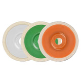 SEAMETAL 3pcs Polishing Wheels Polishing Pad Grinding Disc Angle Grinder Accessories Angle Grinder WheelFelt Polishing Disc Polisherwheel