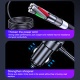 SEAMETAL 142W Car Charger Splitter Multi Ports PD USB Cigarette Lighter Adapter Car Phone Charger Splitter Socket with Switch