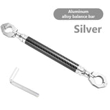 SEAMETAL 22mm Motorcycle Handlebar Handle Grip Adjustable Crossbar Balance Bracket Steering Wheel Reinforce Replacement Expansion