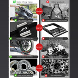 SEAMETAL Motorcycle Wheel Roller Stand Bracket Holder Automotive Accessories Cycle Maintenance Accessories Cleaning Tool