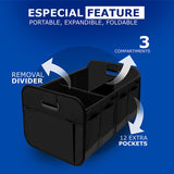 SEAMETAL Large Capacity Car Storage Box Foldable Auto Trunk Storage Box Oxford Cloth Storage Bag for Car Accessories