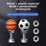 SEAMETAL Motorcycle License Plate Frame Bolt Screws Ball Decor Truck Fastener Cap Car License Plate Frame Bolts Screw For Any 6mm