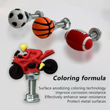 SEAMETAL Motorcycle License Plate Frame Bolt Screws Ball Decor Truck Fastener Cap Car License Plate Frame Bolts Screw For Any 6mm