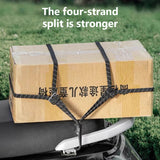 SEAMETAL Motorcycle Back Seat Helmet Strips Elastic Rope Motorcycle Helmet Fixed Strap Adjustment Fix Rope Goods Strap Luggage Net