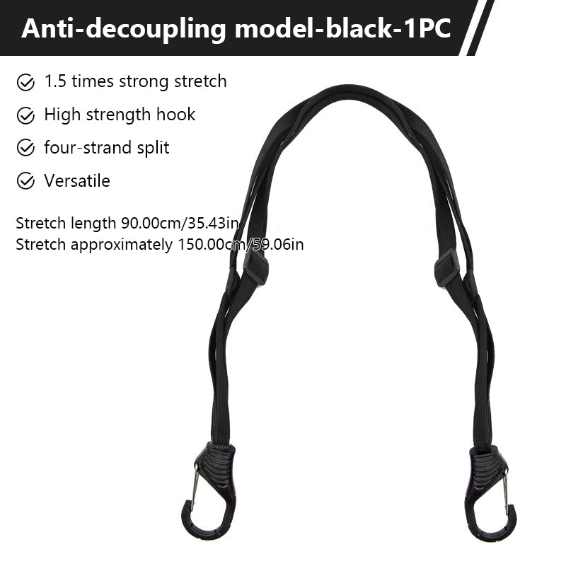 SEAMETAL Motorcycle Back Seat Helmet Strips Elastic Rope Motorcycle Helmet Fixed Strap Adjustment Fix Rope Goods Strap Luggage Net