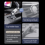 SEAMETAL Tablet Cup Holder Mount For Car Or Truck Heavy Duty 360° Rotation Adjustable Arm Universal Tablet Stand