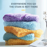 SEAMETAL Car Coral Fleece Cleaning Cloth Strong Water And Oil Absorption Soft Rag Universal Coral Fleece Fiber Edge Towel Coral Velvet Rag