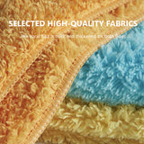 SEAMETAL Car Coral Fleece Cleaning Cloth Strong Water And Oil Absorption Soft Rag Universal Coral Fleece Fiber Edge Towel Coral Velvet Rag