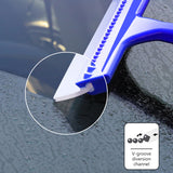 SEAMETAL Car Water Wiper Scraper Silicone Auto Door Window Glass Windshield Cleaner Squeegee Front/Rear Window Body Washing Tool