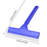 SEAMETAL Car Water Wiper Scraper Silicone Auto Door Window Glass Windshield Cleaner Squeegee Front/Rear Window Body Washing Tool