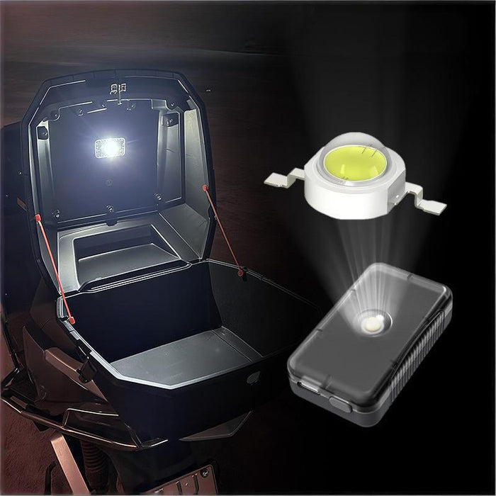 SEAMETAL Motorcycle Car Compartment Induction Light Safety Light Tail Box Convenient Armrest Box Outdoor Fishing Camping