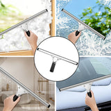 SEAMETAL 1pc Household Cleaning Scraper Glass Scraper Bathroom Car Glass Wiper Window Glass Cleaner Handheld Water Removal Glass Scraper