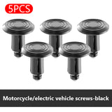 SEAMETAL 5/10PCS 6mm Aluminum Alloy Snap Expansion Screws Bolts Motorcycle Body Trim Panel Fastener Screw Clips Motorcycle Accessories