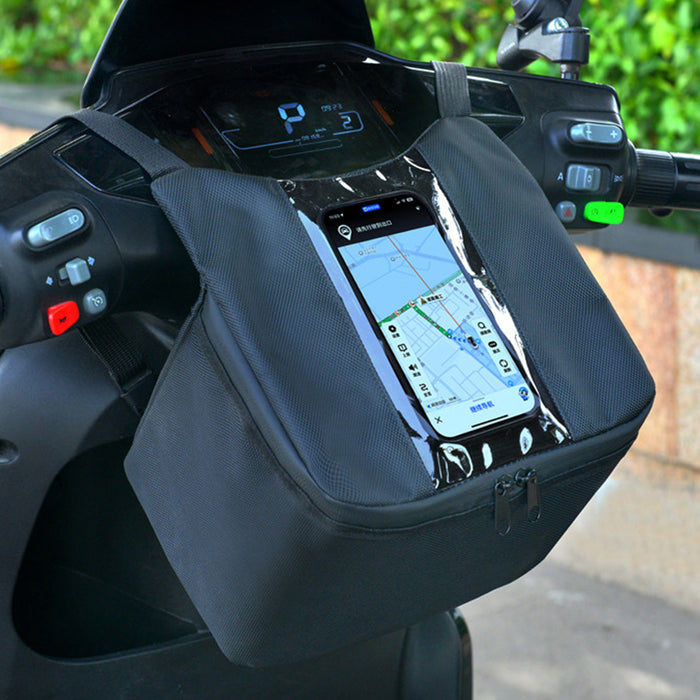 SEAMETAL Universal Cycling Navigation Hanging Bag Multifunctional Front Storage Bag for Motorbike/Bicycle/Electric Vehicles/Tricycles