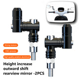 SEAMETAL Motorcycle Mirror Mount Motorcycle Rearview Mirror Extension Powersports Handlebar Accessories For Men Women Family Outdoor