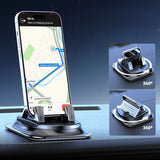 SEAMETAL Car Phone Holder Central Control Dashboard 360 Degree Rotating Suction Cup Anti Slip Base Navigation Support Durable Car Accessories