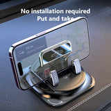 SEAMETAL Car Phone Holder Central Control Dashboard 360 Degree Rotating Suction Cup Anti Slip Base Navigation Support Durable Car Accessories