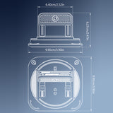 SEAMETAL Car Phone Holder Central Control Dashboard 360 Degree Rotating Suction Cup Anti Slip Base Navigation Support Durable Car Accessories