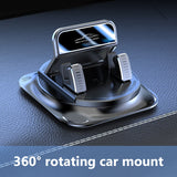 SEAMETAL Car Phone Holder Central Control Dashboard 360 Degree Rotating Suction Cup Anti Slip Base Navigation Support Durable Car Accessories