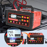 SEAMETAL 12V/24V Universal Car Battery Charger Motorcycle Lorry Intelligent Pulse Repair Charging Suitable for Various Types of Vehicles