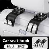 SEAMETAL Car Headrest Hook Premium ABS Rear Seat Hanging Dual Hook 20KG Large Load-Bearing Hook Hanger Universal