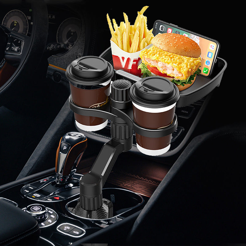 SEAMETAL Car Cup Extended Tray For Food Drink Snack Holder Universal Auto Central Console Table For Bottle Support Accessories