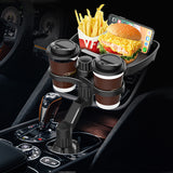 SEAMETAL Car Cup Extended Tray For Food Drink Snack Holder Universal Auto Central Console Table For Bottle Support Accessories