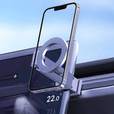 SEAMETAL Foldable Phone Holder Magnetic Stand 360 Dual-sided Rotating Phone Clip Portable ABS Tripod Mobile Holder For Car Navigation