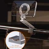 SEAMETAL Foldable Phone Holder Magnetic Stand 360 Dual-sided Rotating Phone Clip Portable ABS Tripod Mobile Holder For Car Navigation