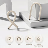 SEAMETAL Free Bending Hook For Hanging Bags Flexible Car Seat Hook Cabinet Hook Portable Desktop Phone Bracket Home Decor