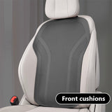 SEAMETAL Leather Car Seat Cushion Summer Cool Cushion Ventilation Four-season Universal Seat Cushion Full-inclusive Comfort