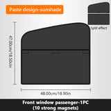 SEAMETAL Magnetic Car Window Sunshade Detachable Spliced Side Window Curtain Car Glass Sun Protection Curtain Shade