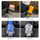 SEAMETAL Electric Vehicle Cup Holder Universal High-quality Folding Storage Box Hanging Cup Holder Multifunctional Drink Holder