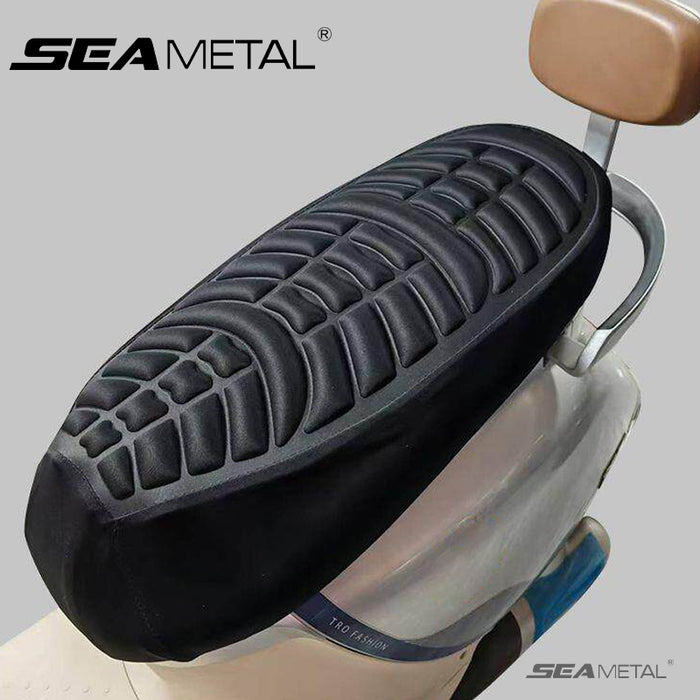 SEAMETAL Motorcycle 3D Seat Cushion Comfort Air Pillow Gel Pad Cover Anti Slip Moto Protection Pad Universal