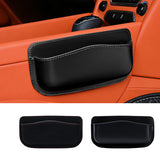 SEAMETAL Car Organizer Pocket Bag For Car Storage Box Collecting Bag Cards Phone Key Paste Box Self Adhesive Car Storage Pocket