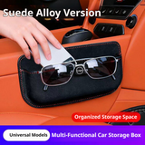 SEAMETAL Car Organizer Pocket Bag For Car Storage Box Collecting Bag Cards Phone Key Paste Box Self Adhesive Car Storage Pocket